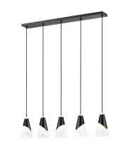 Z-Lite 828P6-5L-MB - 5 Light Linear Chandelier