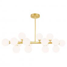  1020P36-16-602 - Arya 16 Light Chandelier With Satin Gold Finish