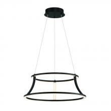  43885-015 - Cadoux 1 Light Chandelier in Black