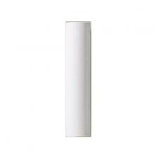  80/2011 - Plastic Candle Cover; White Plastic; 13/16" Inside Diameter; 7/8" Outside Diameter;