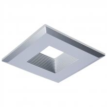  80/992 - Deep Baffle Trim; 4 Inch Square; Brushed Nickel Finish