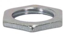  90/002 - Steel Locknut; 3/8 IP; 7/8" Diameter; 1/8" Thick; Zinc Plated Finish