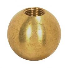  90/1629 - Brass Ball; 1" Diameter; 1/8 IP Tap; Unfinished