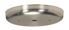 Satco Products Inc. 90/1902 - Contemporary Canopy; Canopy Only; Brushed Nickel Finish; 5-1/4" Diameter; 7/16" Center Hole
