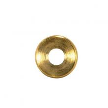  90/2151 - Turned Brass Double Check Ring; 1/8 IP Slip; Burnished And Lacquered; 3/4" Diameter