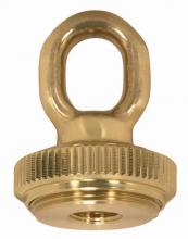  90/2299 - 1/4 IP Heavy Duty Cast Brass Screw Collar Loops with Ring 1/4 IP Fits 1-1/4" Canopy Hole Ring