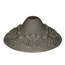  90/2481 - Cast Brass Canopy; Bronze Finish; 6-1/2" Diameter; 1-1/16" Center Hole; 2-1/2" Height