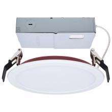 Satco Products Inc. S11869R1 - 13 Watt LED; Fire Rated 6 Inch; Direct Wire Slim Fit Flat Face Downlight; Round Shape; White Finish;