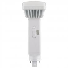  S21411 - 9 Watt PL 2-Pin LED; 1100 Lumens; G24d Base; CCT Selectable; White Finish; 120-277 Volts