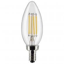  S21819 - 4 Watt B11 LED; Clear; Candelabra Base; 2700K; 350 Lumens; 120 Volt; 2-Pack