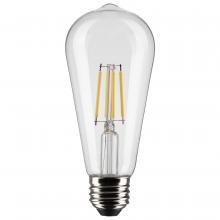  S21869 - 5 Watt ST19 LED; Clear; Medium Base; 2700K; 425 Lumens; 2-Pack