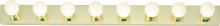 Nuvo SF77/191 - 8 Light - 48" Vanity Strip - Polished Brass Finish