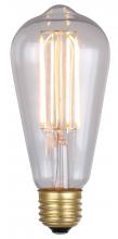  B-LST64-6 - LED Vintage Bulb, E26 Socket, 6W ST64 Shape, 2200K, 480 Lumen, Dimmable, 15000 Hours