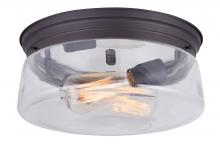  IFM679A12ORB - ALBANY, 2 Lt Flush Mount, Clear Glass, 60W Type A, 12" W x 6" H, Easy Connect Included