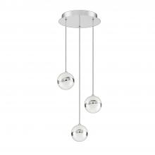  PF145-3LPA-CH - MYSTYKE 3-Light Chrome LED Pan