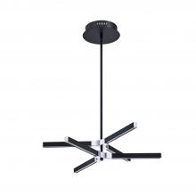  PF196-BLK/CH - 2 TIER 24" LED PENDANT