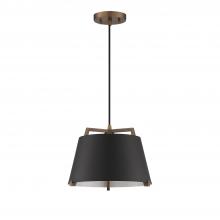  PF262-BLK/BRS - 1 LIGHT PENDANT