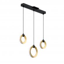  PF328-3LBR-BLK/BRS - 3 LIGHT LED PENDANT BAR