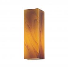  RGS-730/740-AS - SQUARE GLASS - AMBER SWIRL