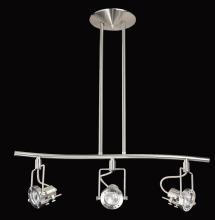  HPF4000-3L-SN - ERIS series 3-Light Satin Nickel fixed rail fixture