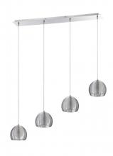  PF46-4LBR-CH - La CAGE series 4-Light Chrome Pendant Bar