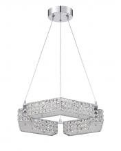  PF64-6L21-CH - CARINA series 6 Light 21 in. Optic Crystal Pendant in a Chrome finish