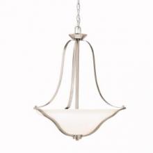  3384NI - Langford™ 3 Light Inverted Pendant Brushed Nickel