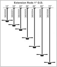  360003BAB - Fan Down Rod 36 Inch