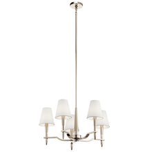  44310PN - Kinsey 5 Light Chandelier Polished Nickel