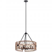  52077PAL - Oana™ 6 Light Chandelier Palm