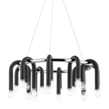  H382820-PN/BK - Whit Chandelier