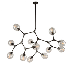  JA14022BK - Organic 12-Light Chandelier