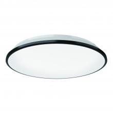  FM43315-BK-5CCT - Brook 15-in Black LED Flush Mount