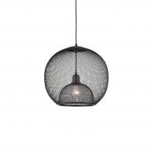  494418-BK - Gibraltar 18-in Black 1 Light Pendant