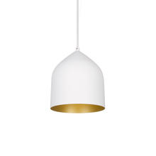  PD9108-WH/GD - Helena 8-in White/Gold LED Pendant