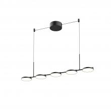  LP72237-BK-UNV - Novel 37-in Black LED Linear Pendant