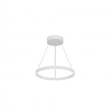  PD87118-WH-UNV-010 - Cerchio 18-in White LED Pendant