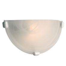  L208612WH012A1 - LED Wall Sconce - in White finish with Marbled Glass