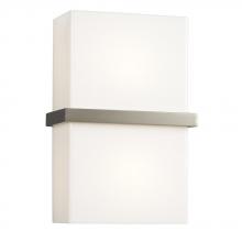  213130BN - Wall Sconce - Brushed Nickel with Satin White Glass