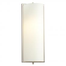  213150BN - Wall Sconce - Brushed Nickel with Satin White Glass