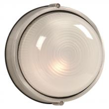  L305112SA007A2 - LED Outdoor Cast Aluminum Marine Light - in Satin Aluminum finish with Frosted Glass (Wall or Ceilin