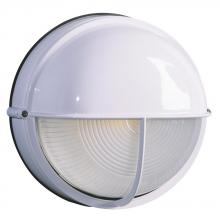  305561WHT - Cast Aluminum Marine Light with Hood - White w/ Frosted Glass