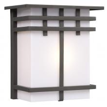  312490ORB - Outdoor Wall Fixture - Oil Rubbed Bronze with White Acrylic Lens