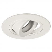  407WH - 4" Low / Line Voltage Gimble Ring - White