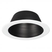  509BLK-1 - 1 Piece Step Baffle Trim - Black - 75W