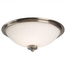  600423BN - Two Light Nickel Bowl Flush Mount