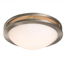  L601321BN016A1 - LED Flush Mount Ceiling Light - in Brushed Nickel finish with Frosted White Glass