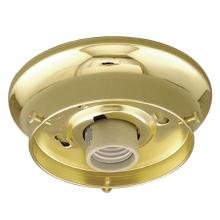  61038-PB - Flush Mount Light Holder - Polished Brass