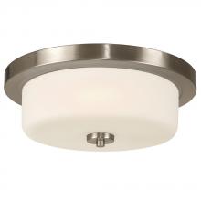  L610453BN024A1 - LED Flush Mount Ceiling Light - in Brushed Nickel finish with White Glass