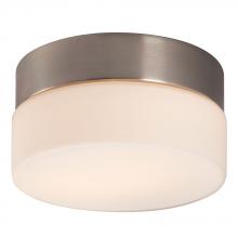  ES612310BN - Flush Mount Ceiling Light - in Brushed Nickel finish with Satin White Glass